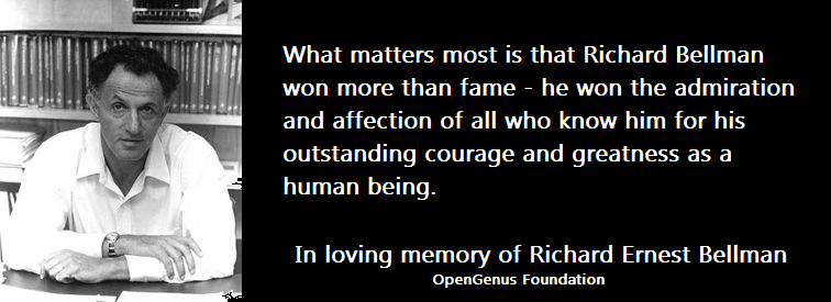 In loving memory of Richard Ernest Bellman