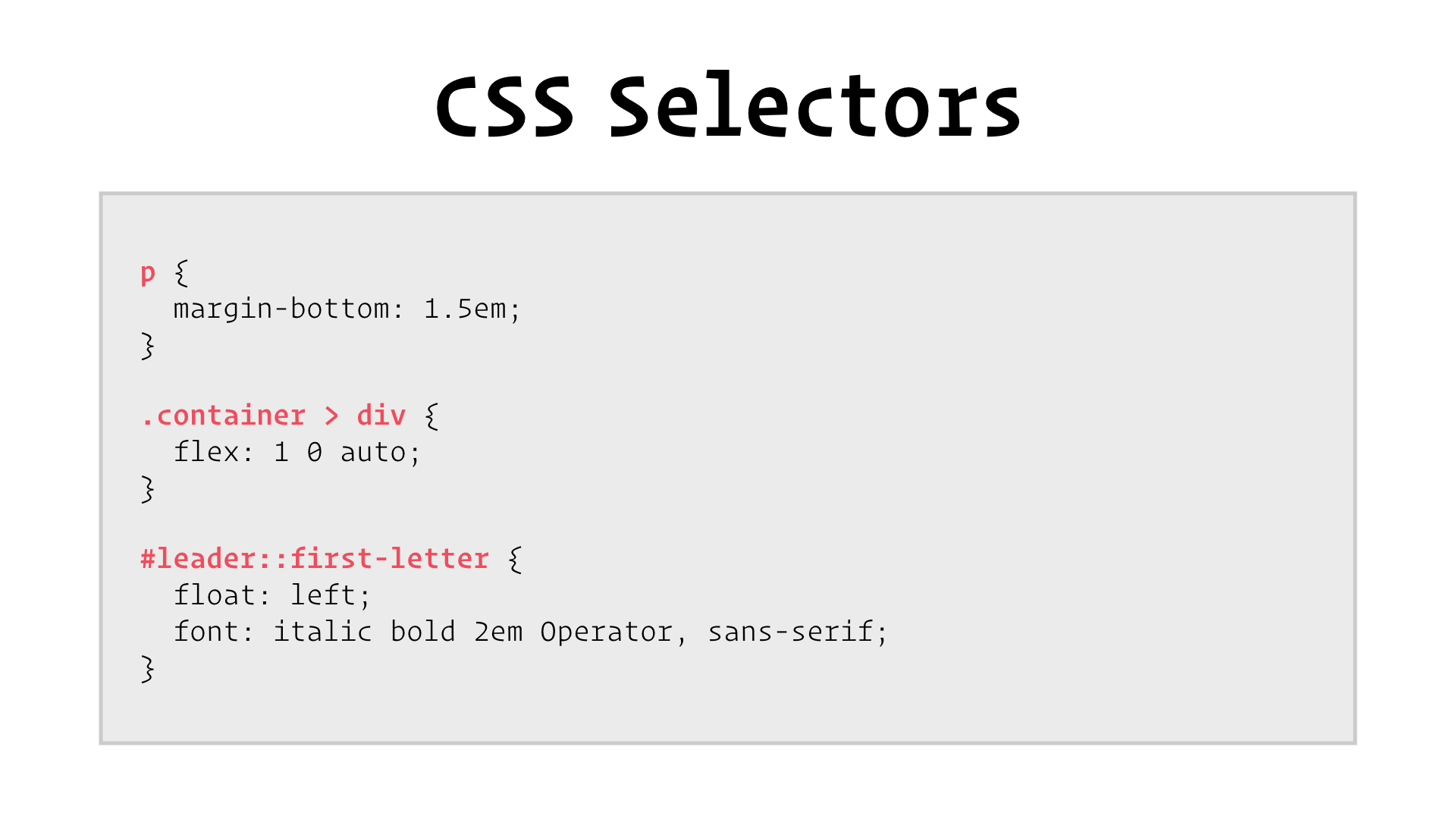 что такое Css Selector