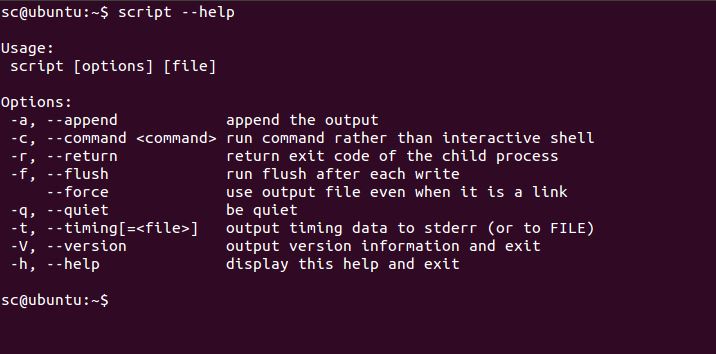 script and scriptreplay in linux
