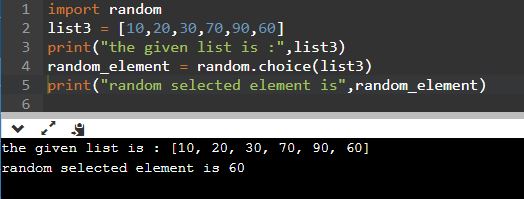 Different Ways To Select Random Element From List In Python