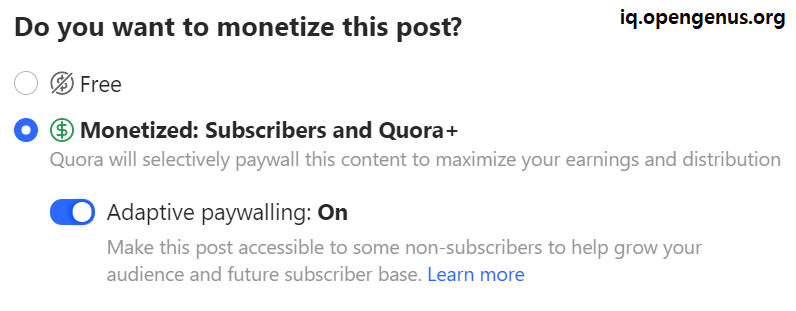 3 types of Quora posts on a Space