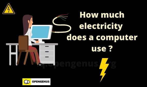 How much electricity does a computer use ?