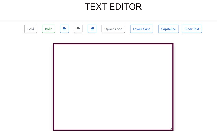 text-editor-in-javascript